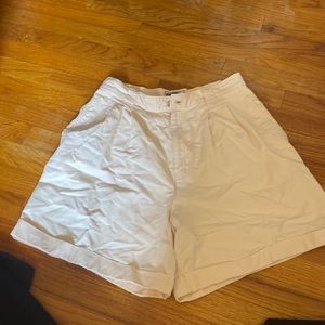 Vintage high waisted cream shorts